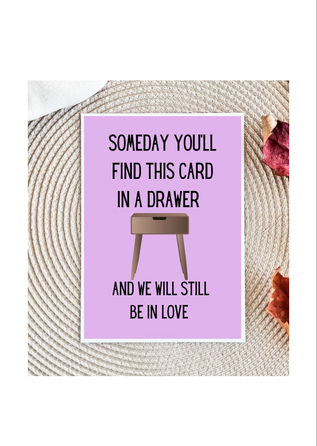 Drawer Love Card for Him, Raunchy Love Card for Husband, Boyfriend Love Card, Pun Card, Boyfriend Gift,Anniversary Card
