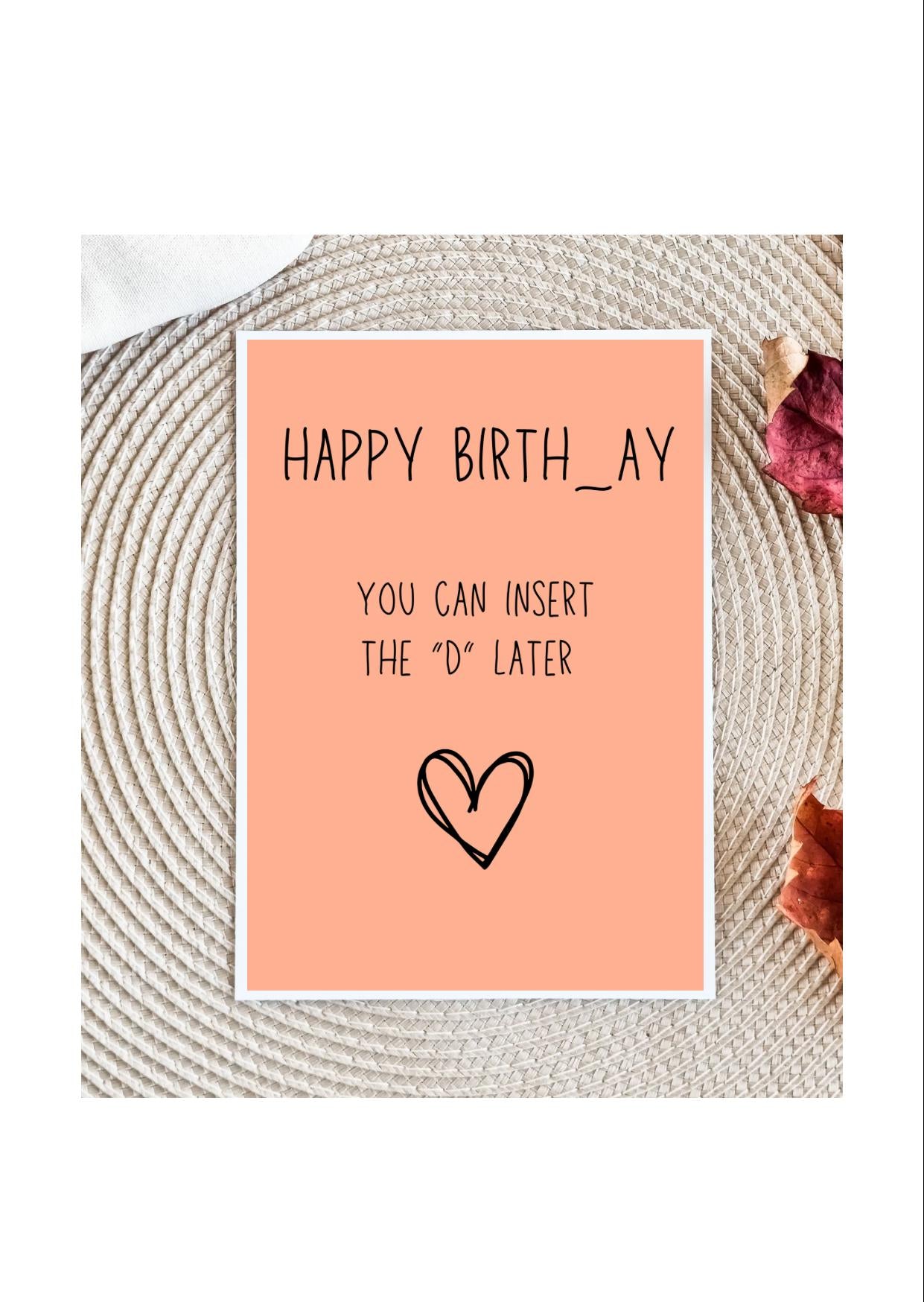 Funny Birthday Card for Husband - Dirty Card for Him, Perfect Gift for Boyfriend, Humorous Birthday Wishes & Greeting!