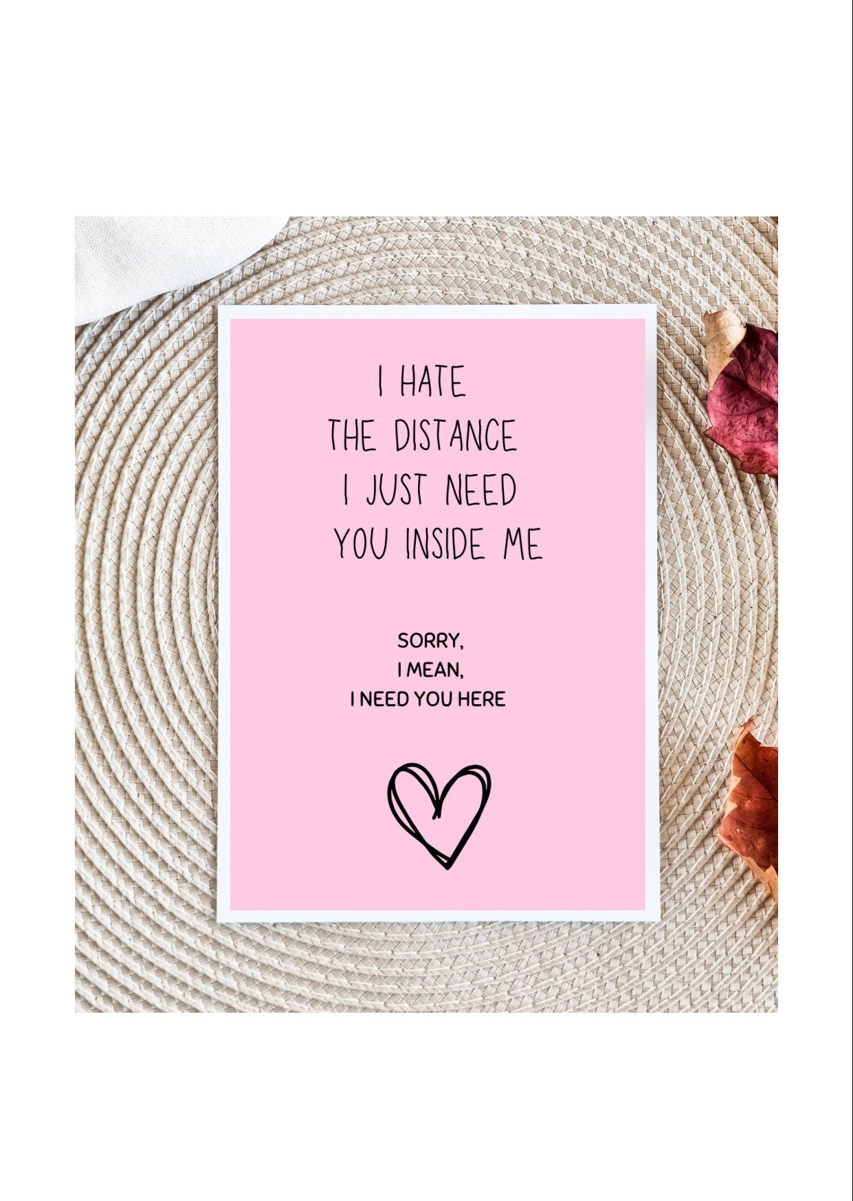 Long Distance Dirty Anniversary Card | Raunchy Anniversary Card | Anniversary Card for Husband | Dirty Anniversary Card for Boyfriend Card