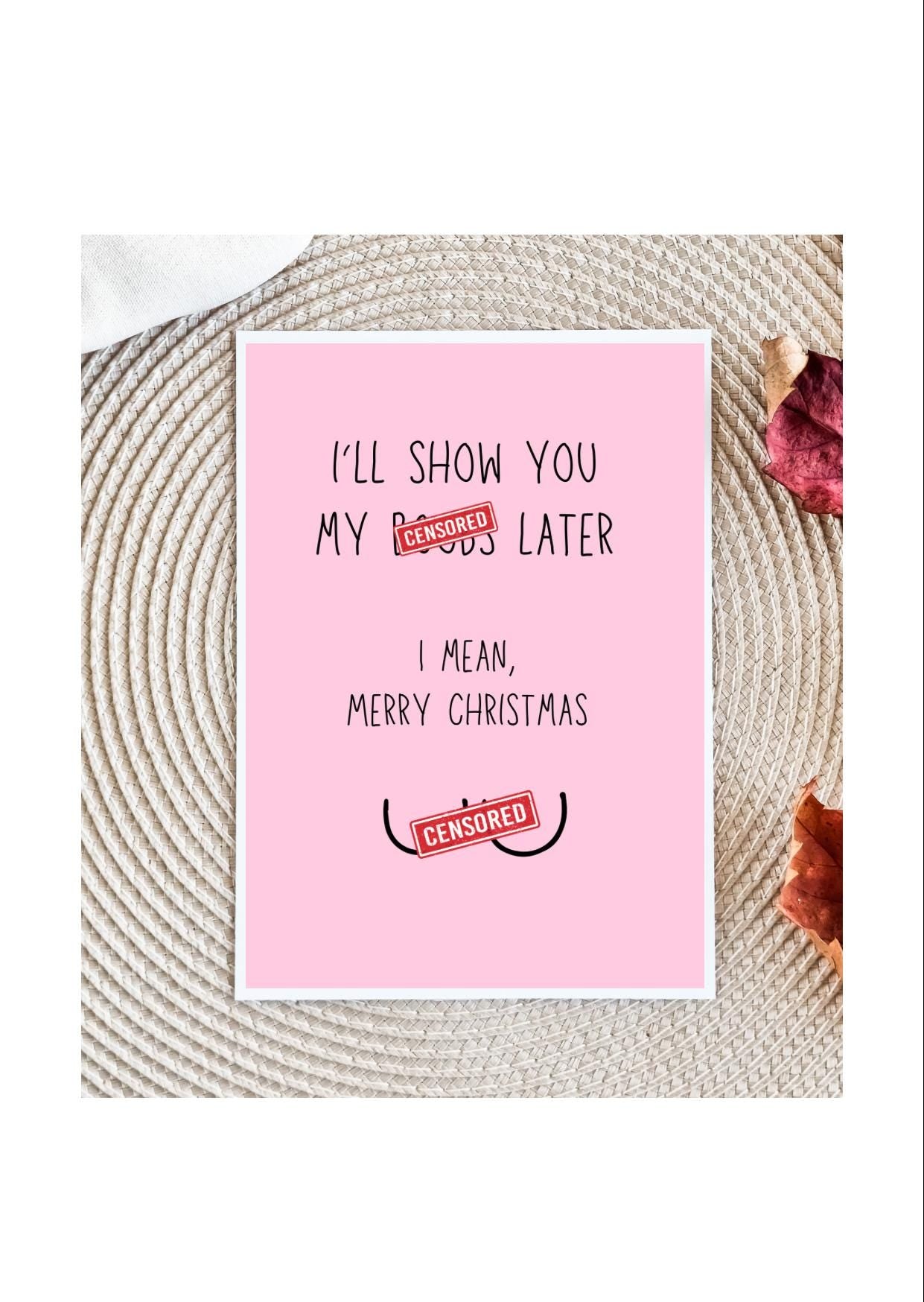 Christmas Card for Husband | Husband Christmas Card | Raunchy Christmas Card | Christmas Card for Boyfriend | Christmas Card Boyfriend