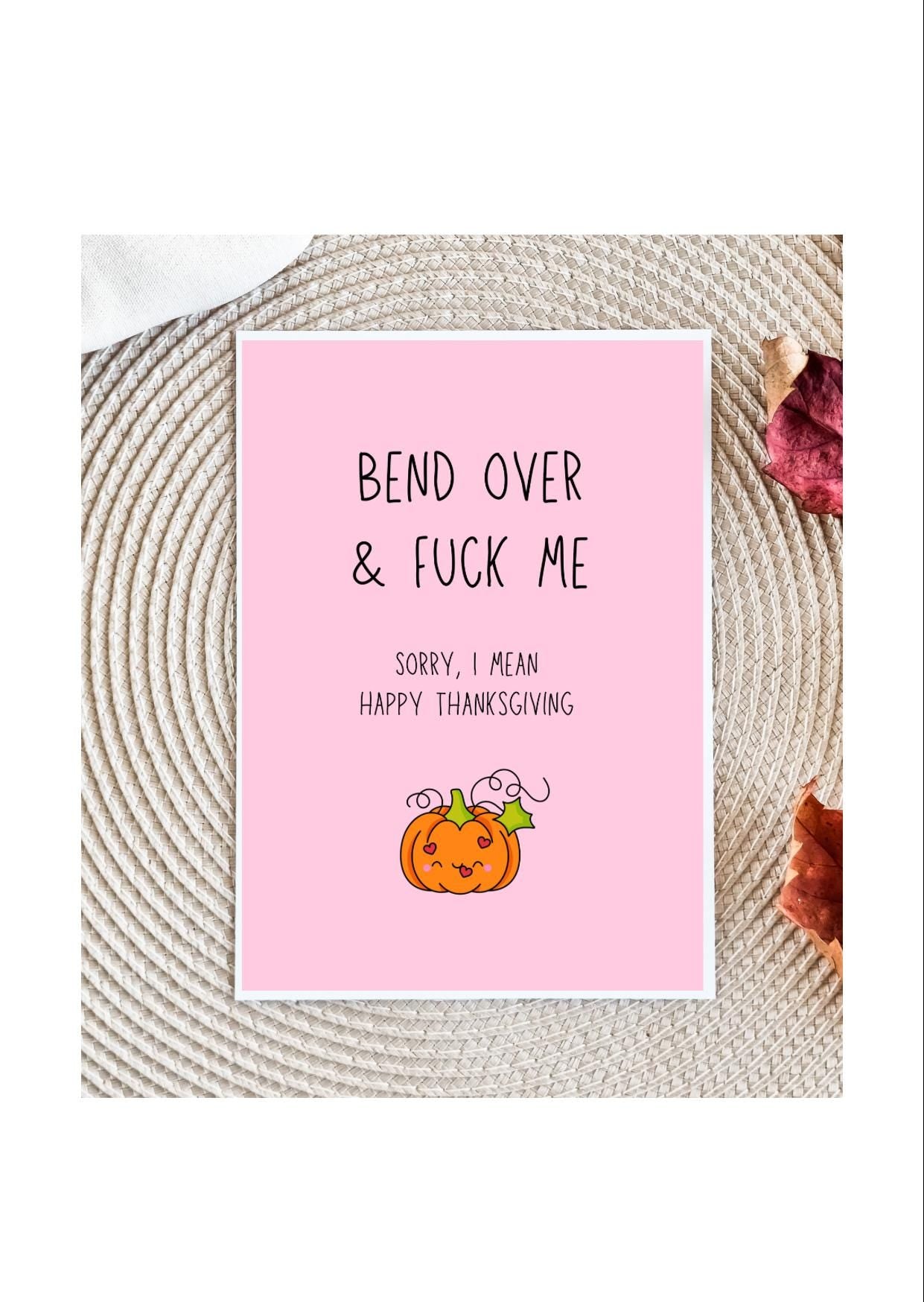 Dirty Thanksgiving Card for Husband | Husband thanksgiving Card | Raunchy thanksgiving Card | thanksgiving Card for Boyfriend | thanksgiving