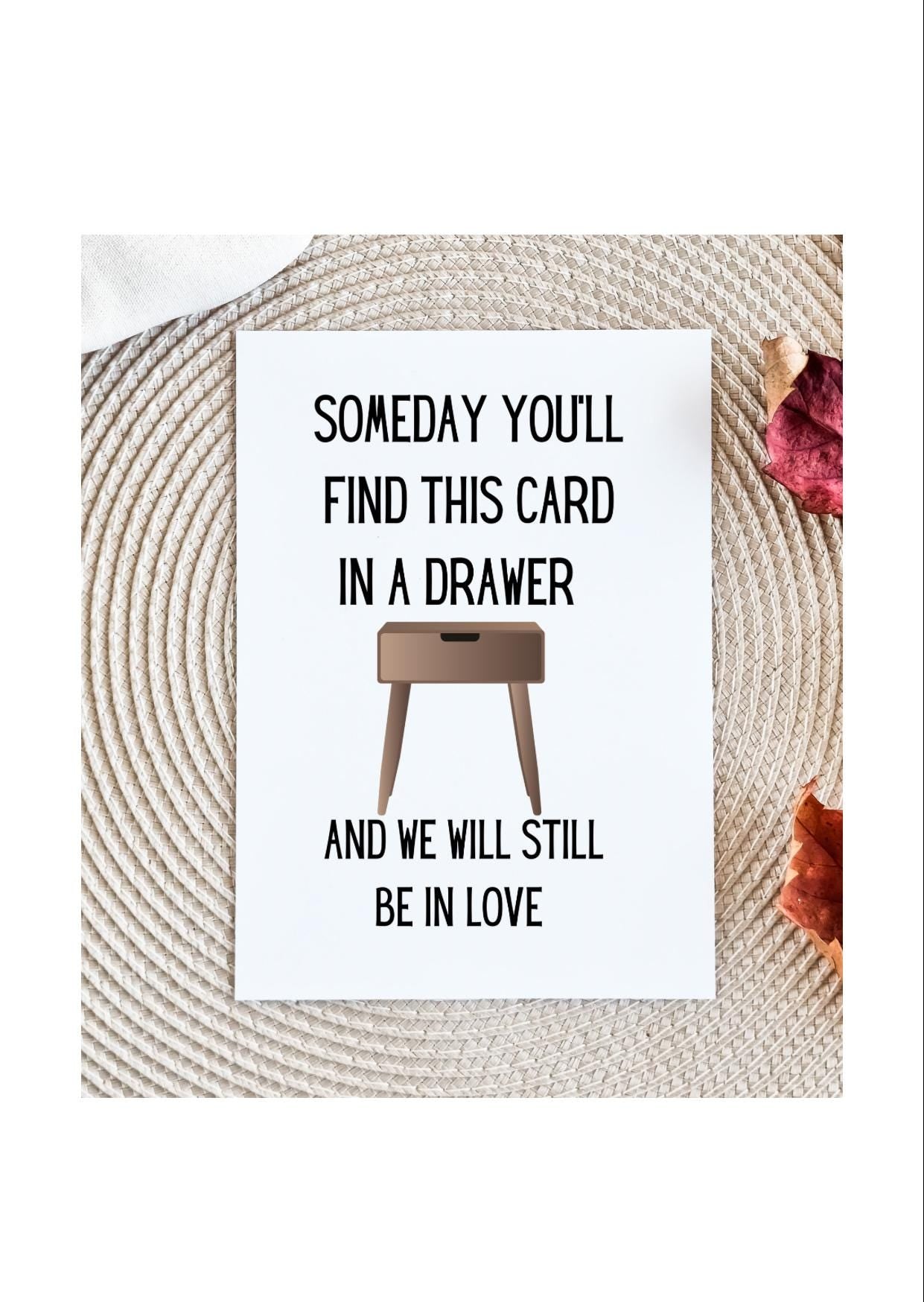 Drawer Love Card for Him, Raunchy Love Card for Husband, Boyfriend Love Card, Pun Card, Boyfriend Gift,Anniversary Card