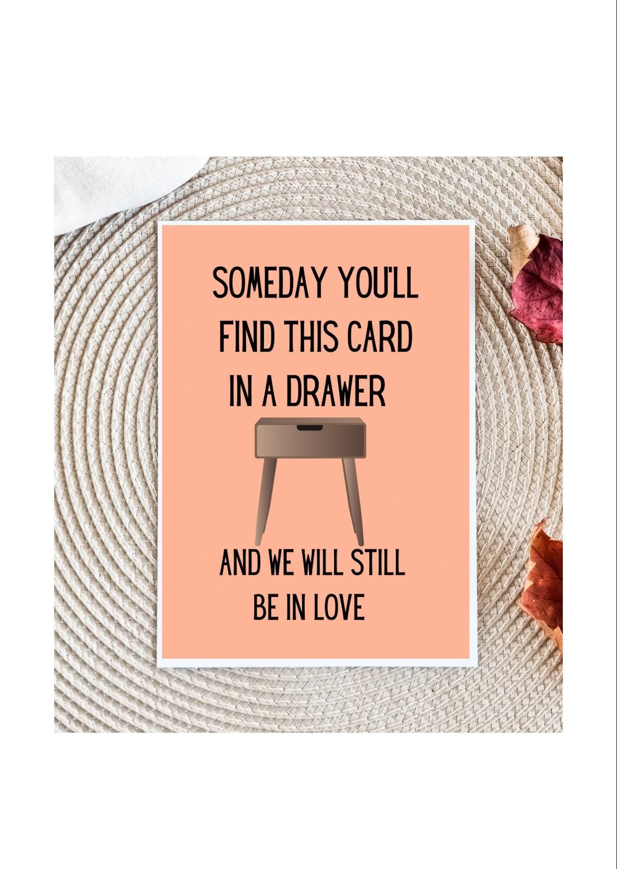 Drawer Love Card for Him, Raunchy Love Card for Husband, Boyfriend Love Card, Pun Card, Boyfriend Gift,Anniversary Card