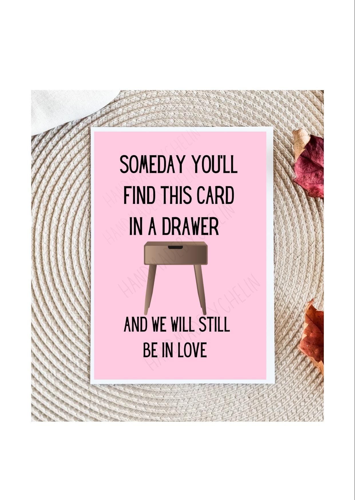 Drawer Love Card for Him, Raunchy Love Card for Husband, Boyfriend Love Card, Pun Card, Boyfriend Gift,Anniversary Card
