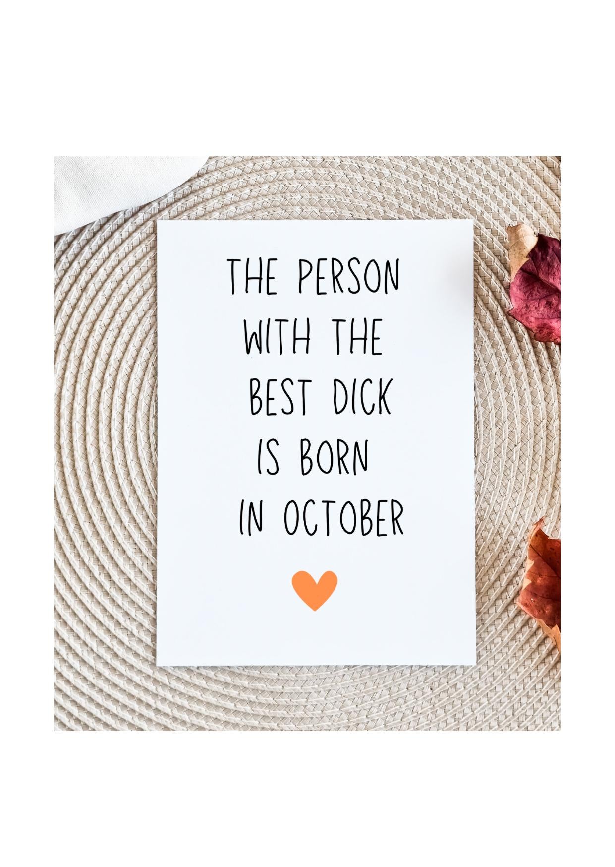 Funny October Birthday Card for husband, Dirty Birthday Card, Birthday Card for Husband, Birthday Card for Boyfriend, Raunchy Birthday Card