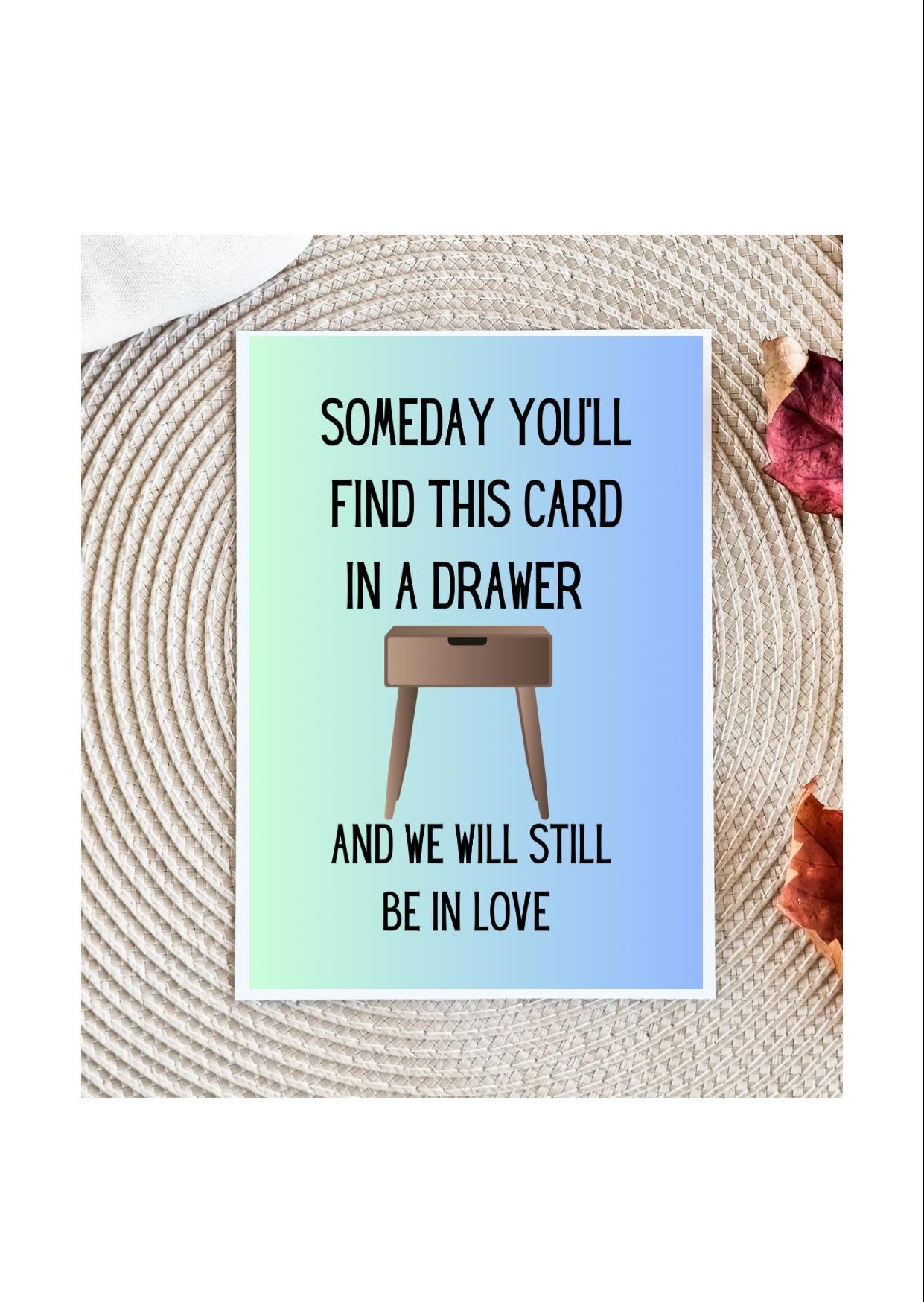 Drawer Love Card for Him, Raunchy Love Card for Husband, Boyfriend Love Card, Pun Card, Boyfriend Gift,Anniversary Card