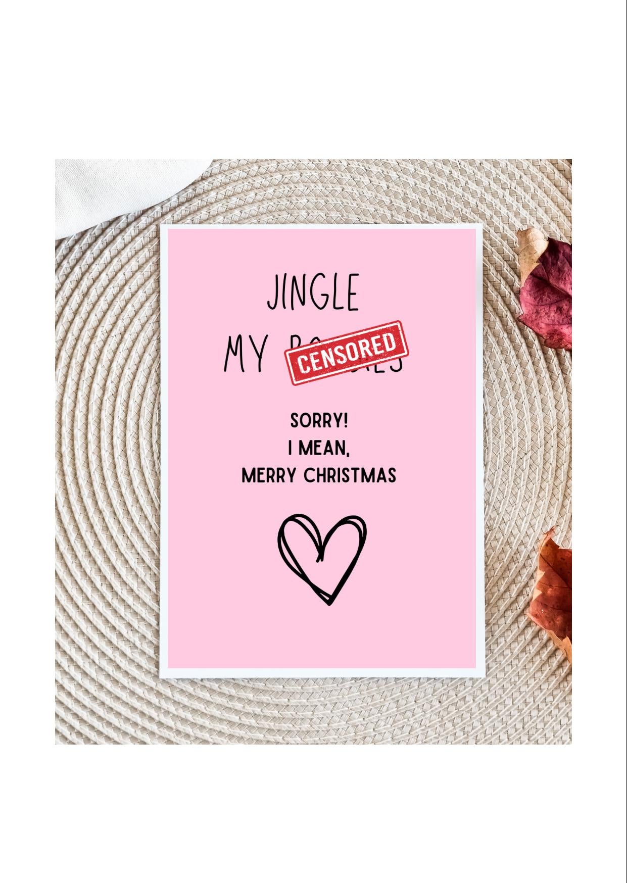 Dirty Christmas Card for Him Sexy Christmas Card Adult Christmas Card Funny Xmas Cards Christmas Card for Boyfriend Naughty Gift for Him