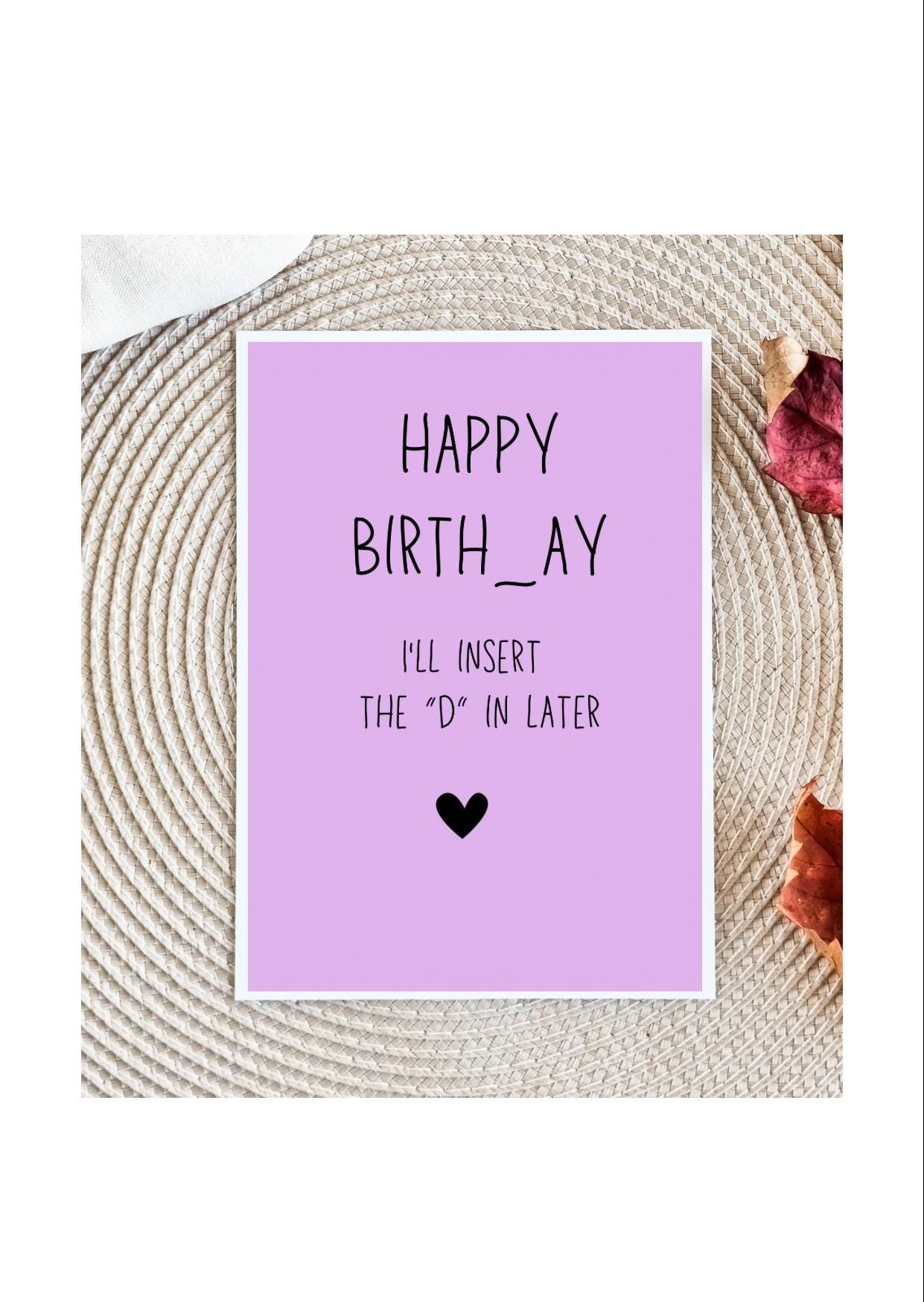 Dirty Funny Birthday Card for her, Dirty Birthday Card, Birthday Card for wife , Birthday Card for girlfriend , birthday cards for her