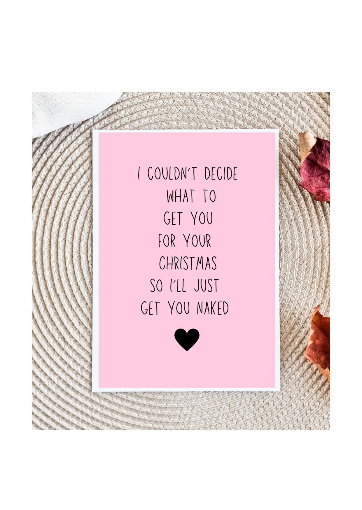 Christmas Card for Husband | Husband Christmas Card | Raunchy Christmas Card | Christmas Card for Boyfriend | Christmas Card Boyfriend