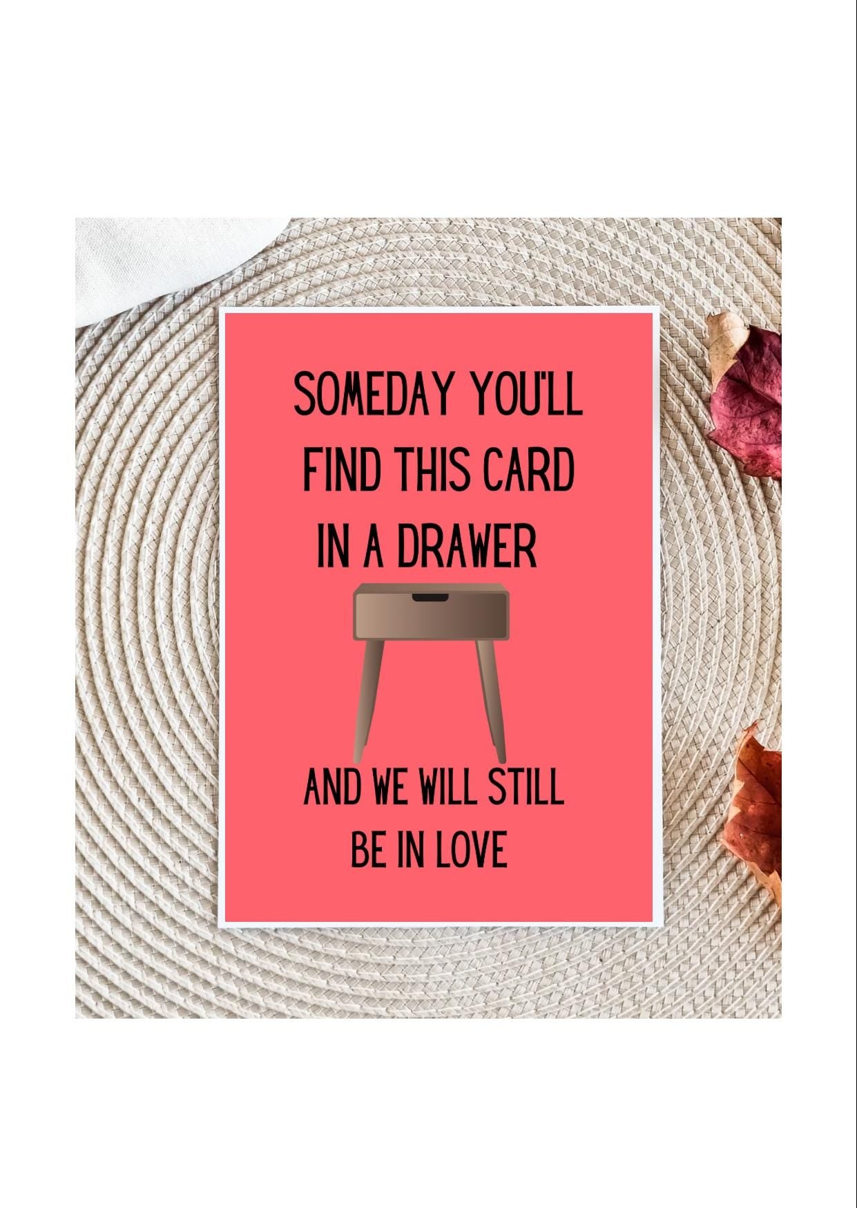 Drawer Love Card for Him, Raunchy Love Card for Husband, Boyfriend Love Card, Pun Card, Boyfriend Gift,Anniversary Card