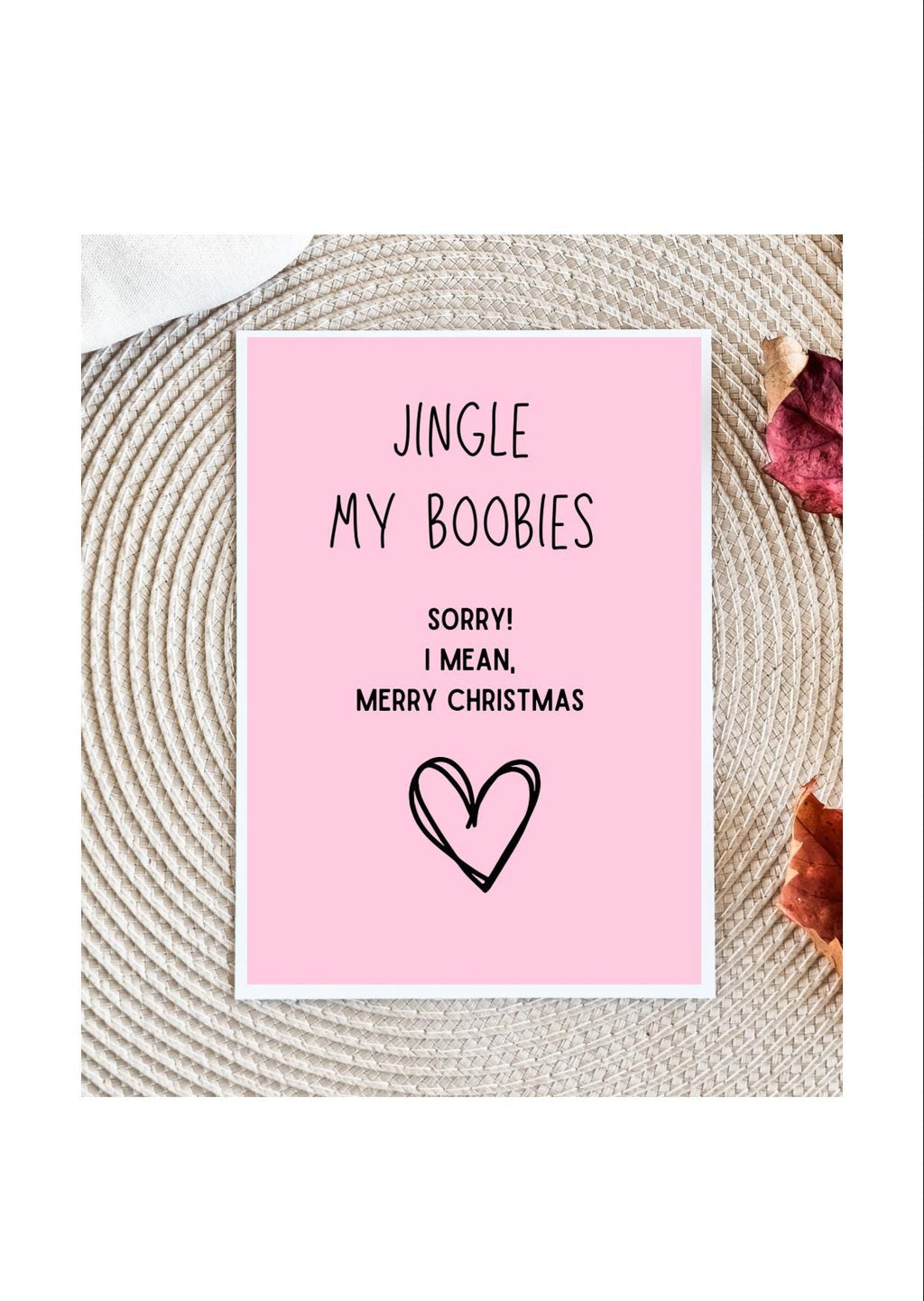 Dirty Christmas Card for Him Sexy Christmas Card Adult Christmas Card Funny Xmas Cards Christmas Card for Boyfriend Naughty Gift for Him