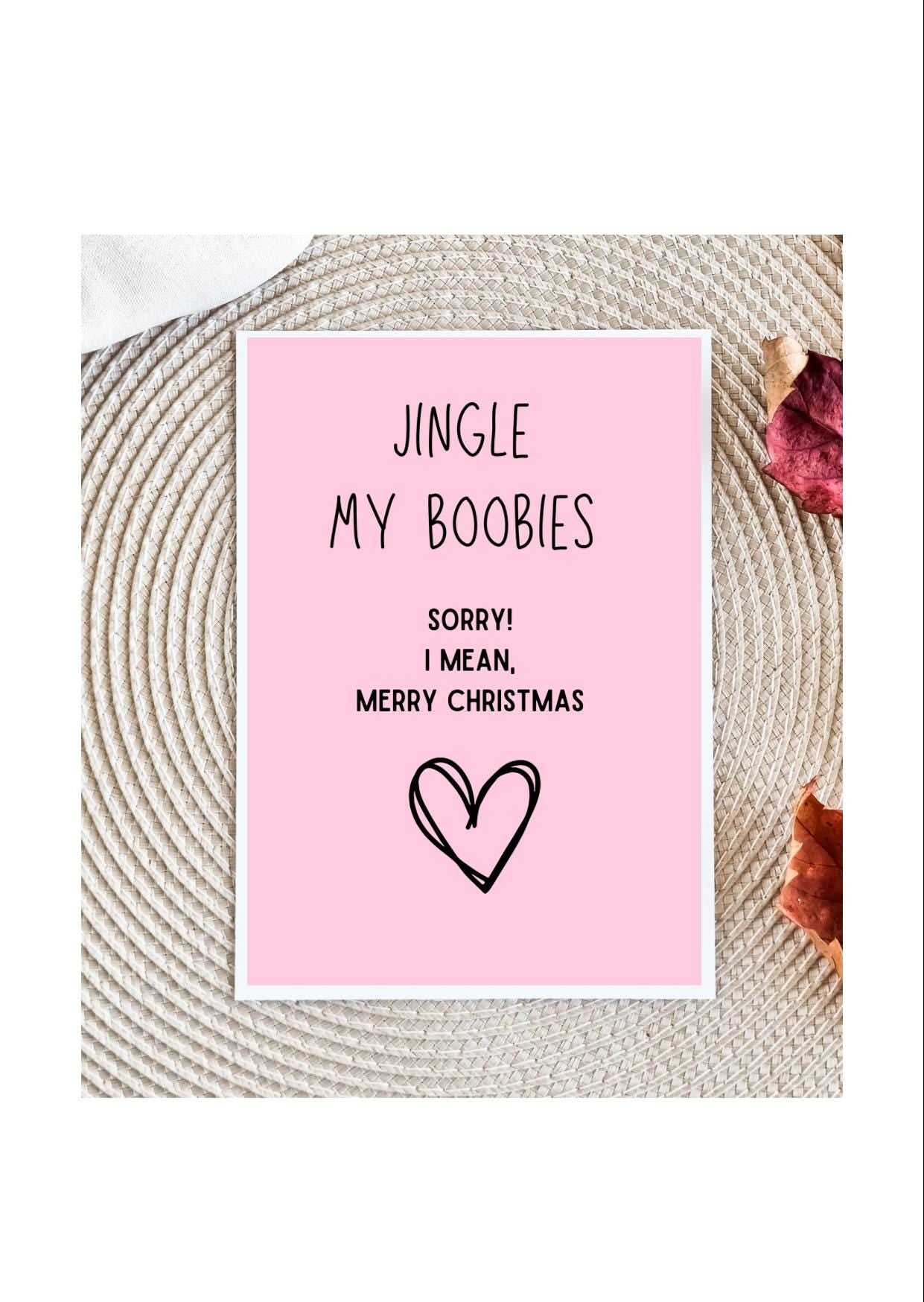 Dirty Christmas Card for Him Sexy Christmas Card Adult Christmas Card Funny Xmas Cards Christmas Card for Boyfriend Naughty Gift for Him