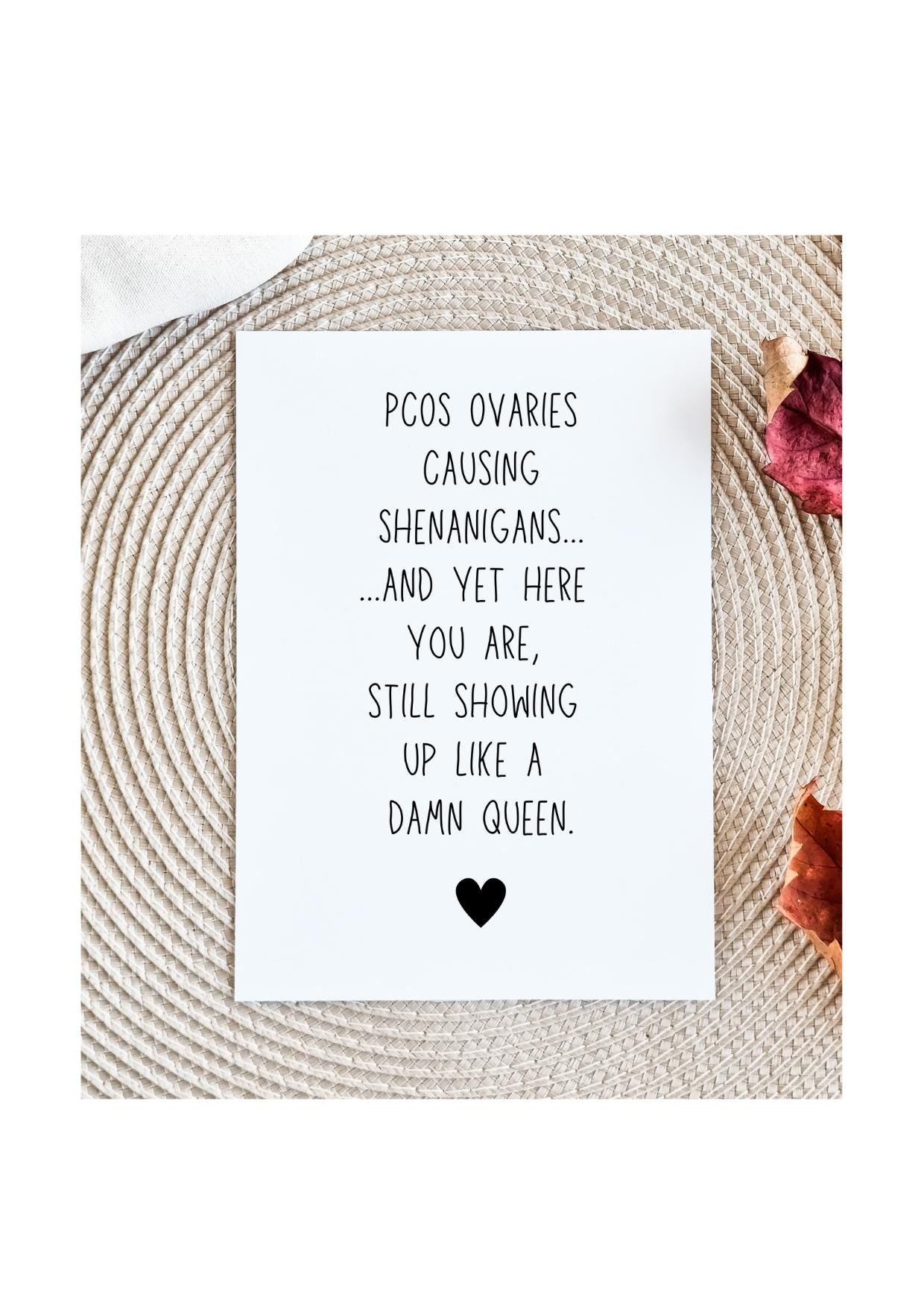 Pcos Infertility Card, Infertility Support Card, IVF Support Card, Failed IVF Support Card, Infertility Treatment Support Card, IVF card