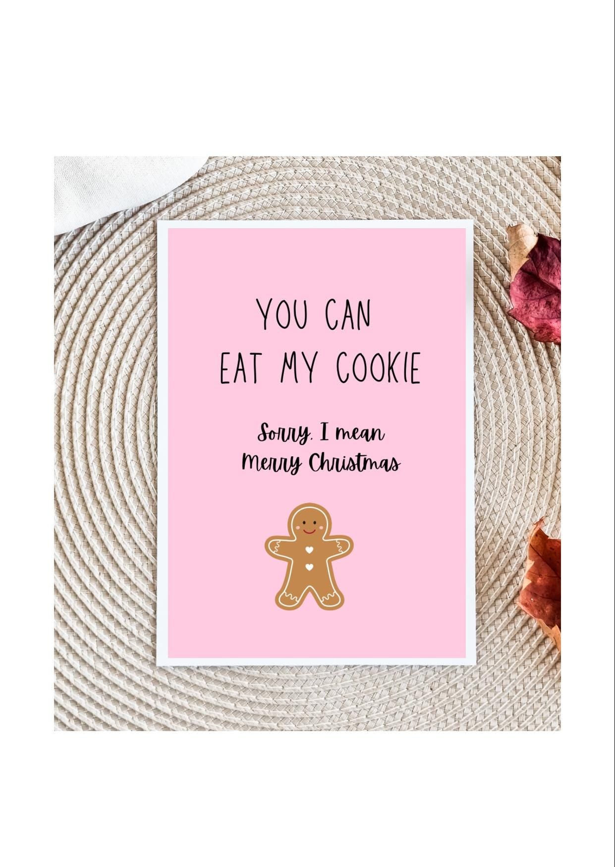 Dirty Christmas Card for Him | Funny Xmas Card | Sexy Adult Christmas Card | Naughty Gift for Boyfriend