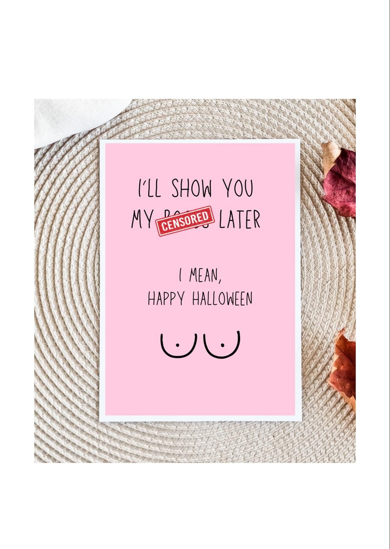 Halloween Cards for Husband, Husband Halloween Card, Dirty Halloween Cards, Halloween Card for Boyfriend, Halloween Cards, Halloween Card