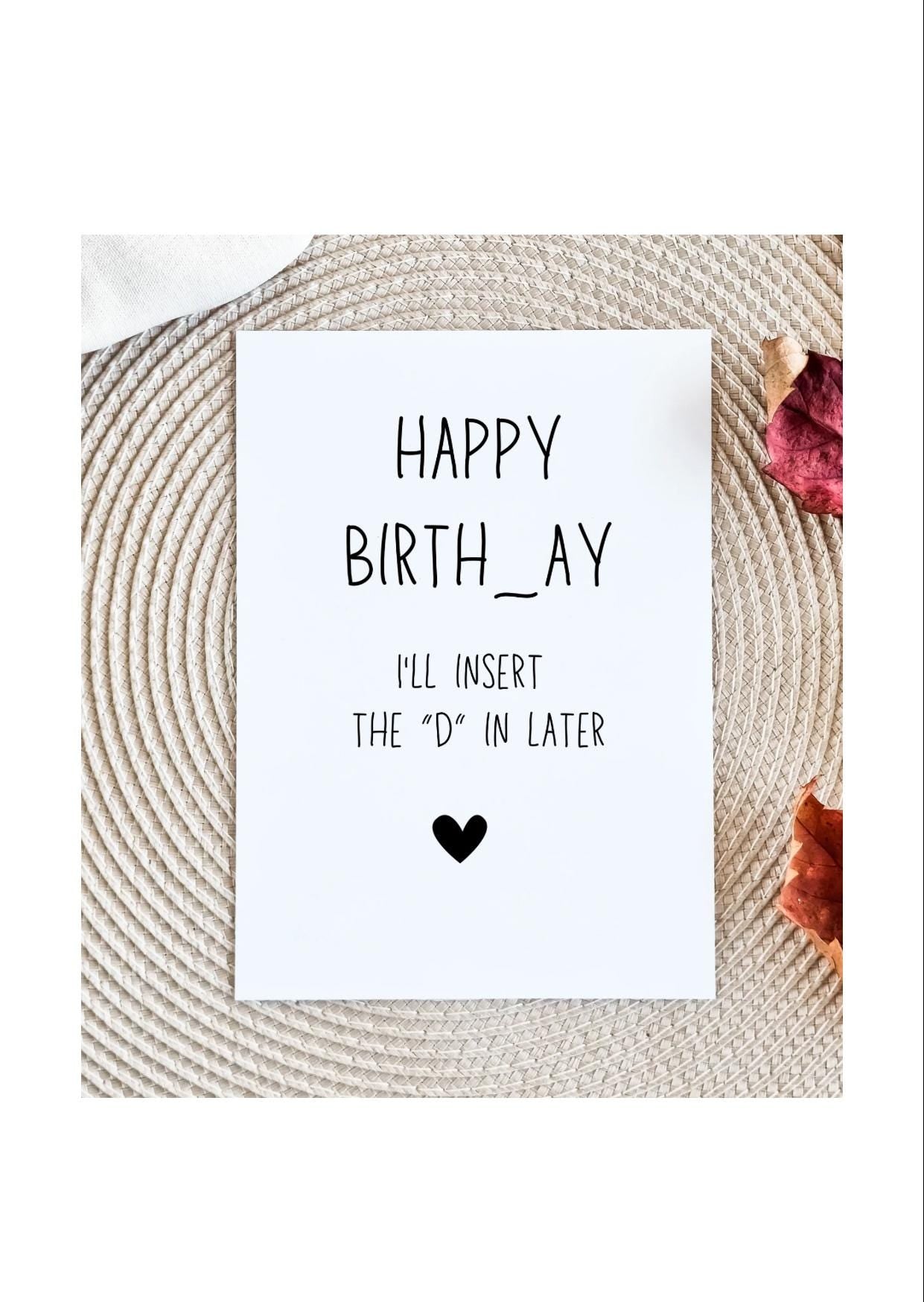 Dirty Funny Birthday Card for her, Dirty Birthday Card, Birthday Card for wife , Birthday Card for girlfriend , birthday cards for her