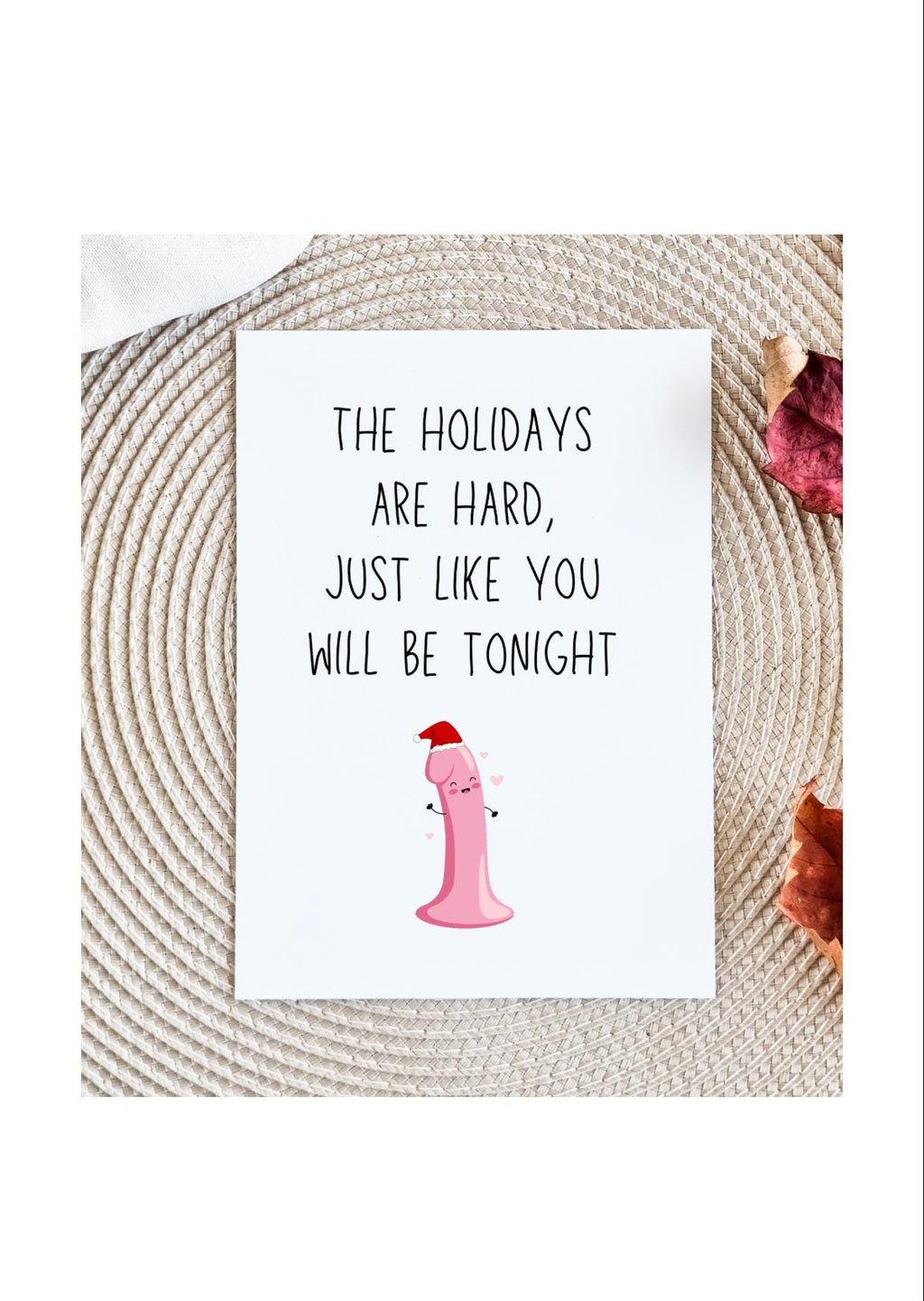 Dirty Christmas Card for Him Sexy Christmas Card Adult Christmas Card Funny Xmas Cards Christmas Card for Boyfriend Naughty Gift for Him