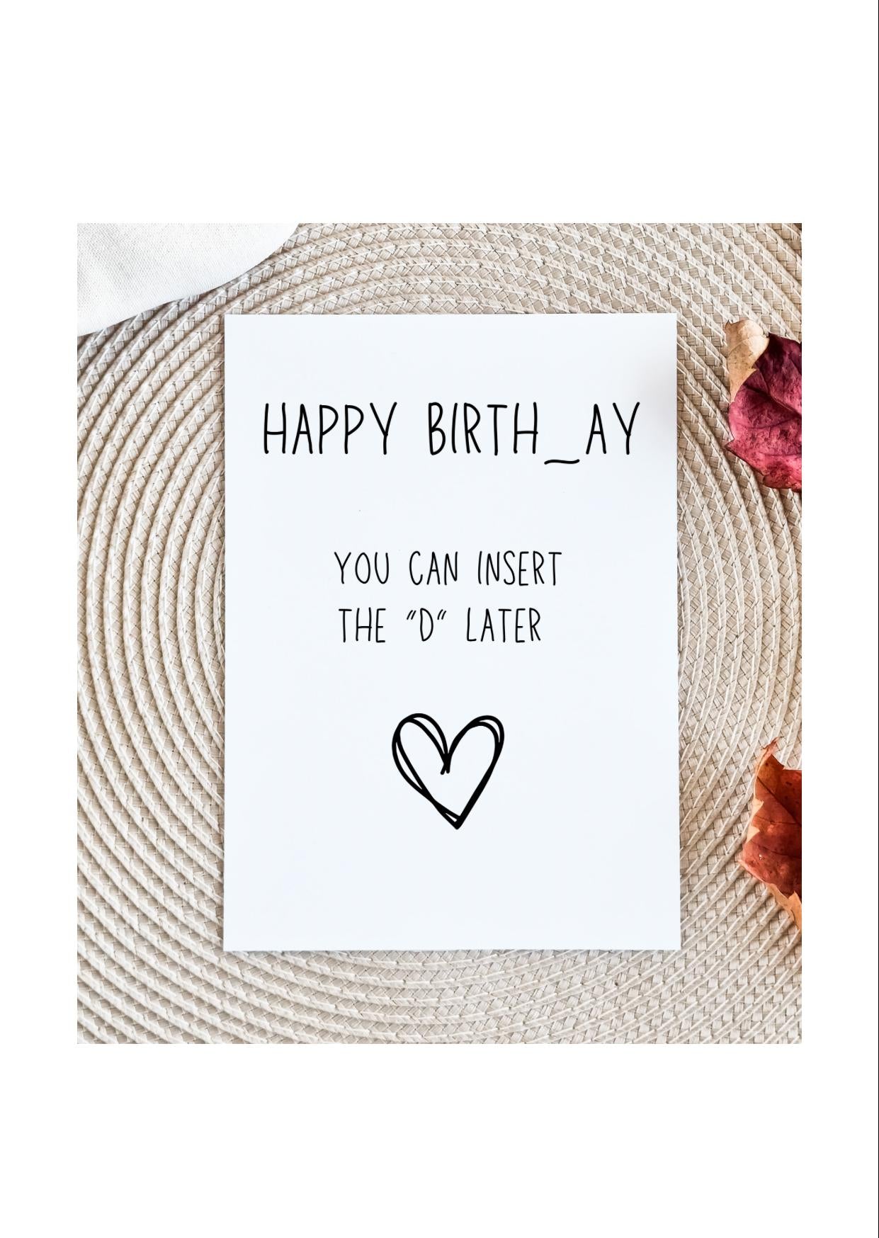 Funny Birthday Card for Husband - Dirty Card for Him, Perfect Gift for Boyfriend, Humorous Birthday Wishes & Greeting!