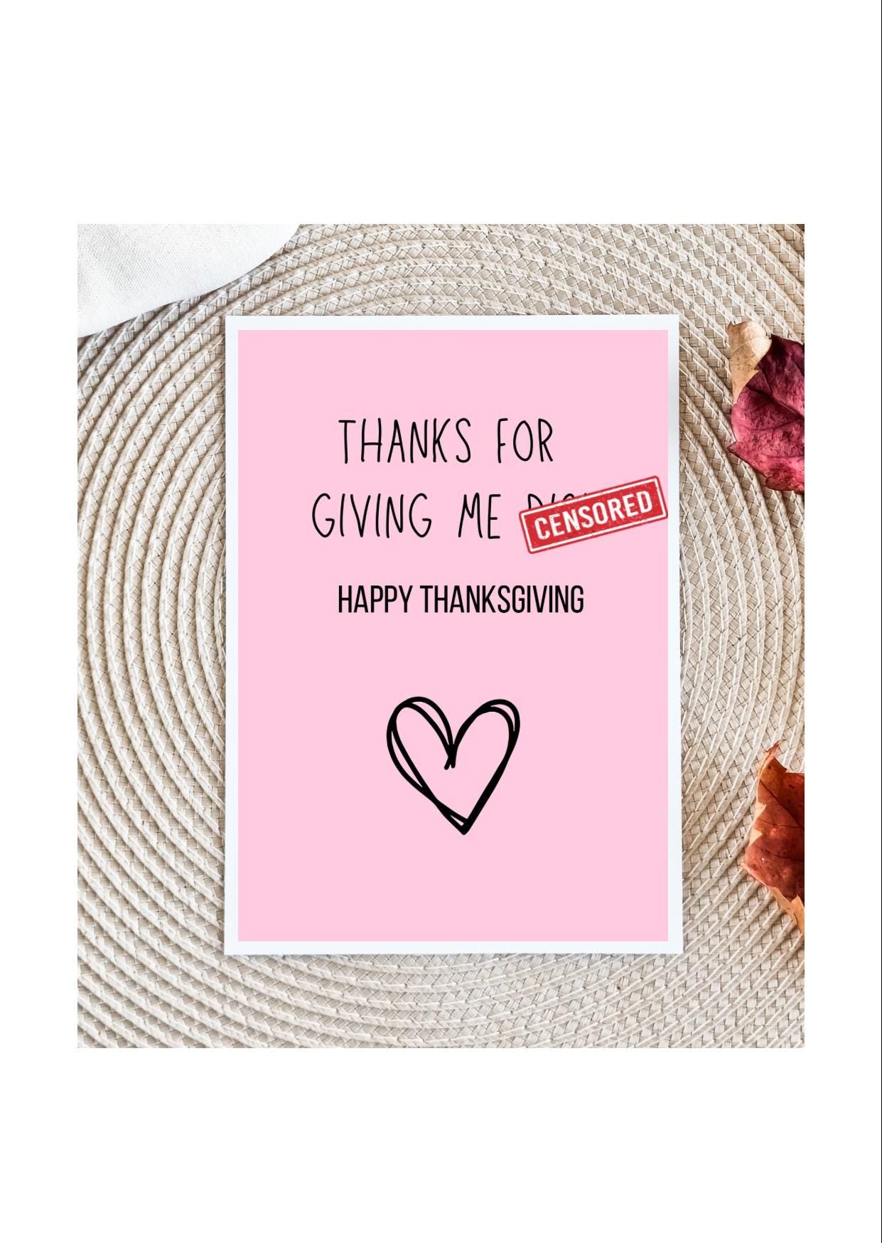 Dirty Thanksgiving Card for Husband | Husband thanksgiving Card | Raunchy thanksgiving Card | thanksgiving Card for Boyfriend | thanksgiving