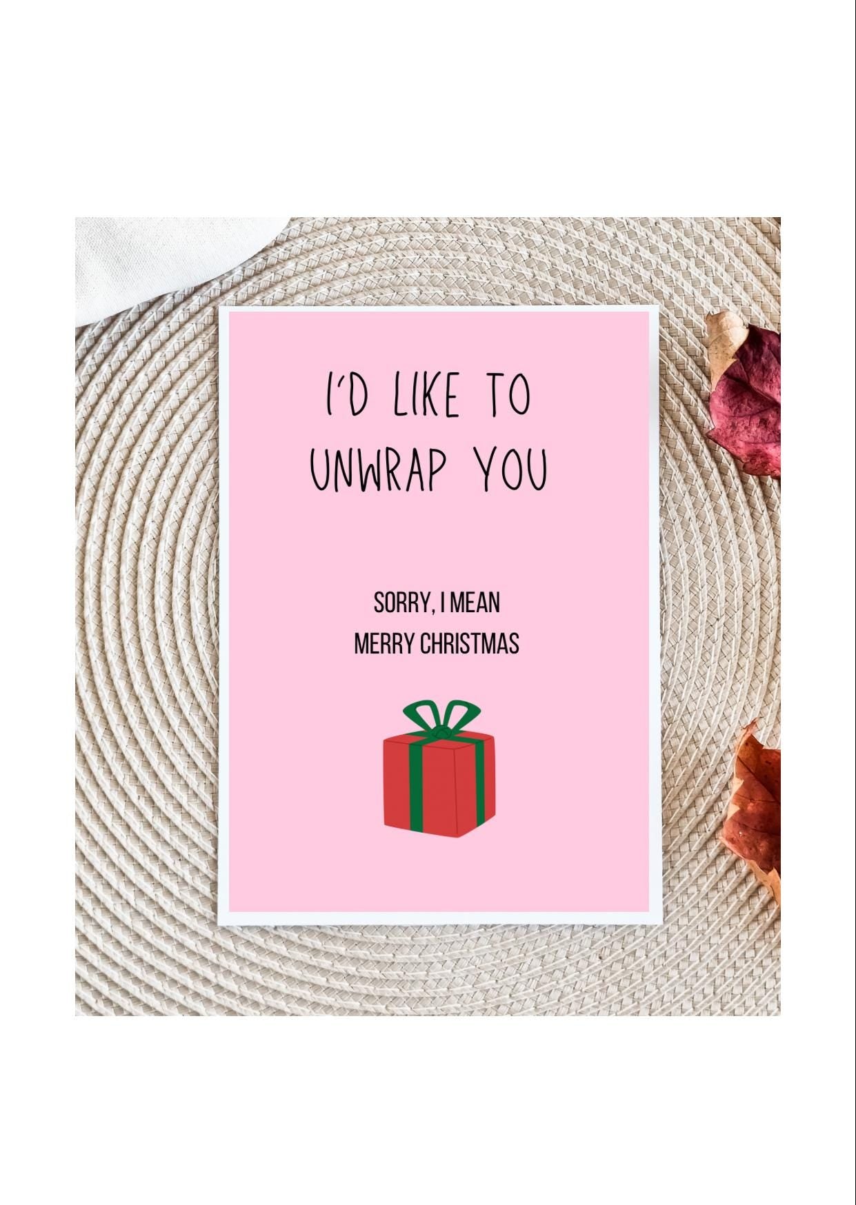 Christmas Card for Husband | Husband Christmas Card | Raunchy Christmas Card | Christmas Card for Boyfriend | Christmas Card Boyfriend