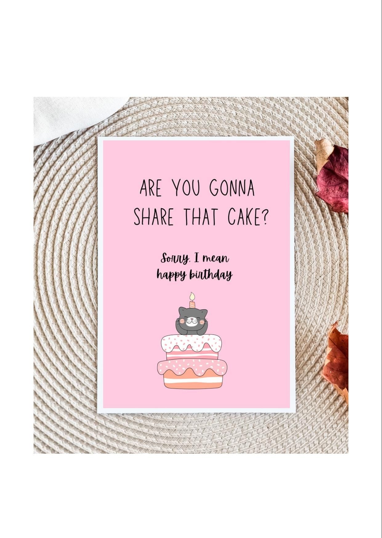 Funny card for a friend, quirky cards, snarky humor cards, friendship card, Birthday Card